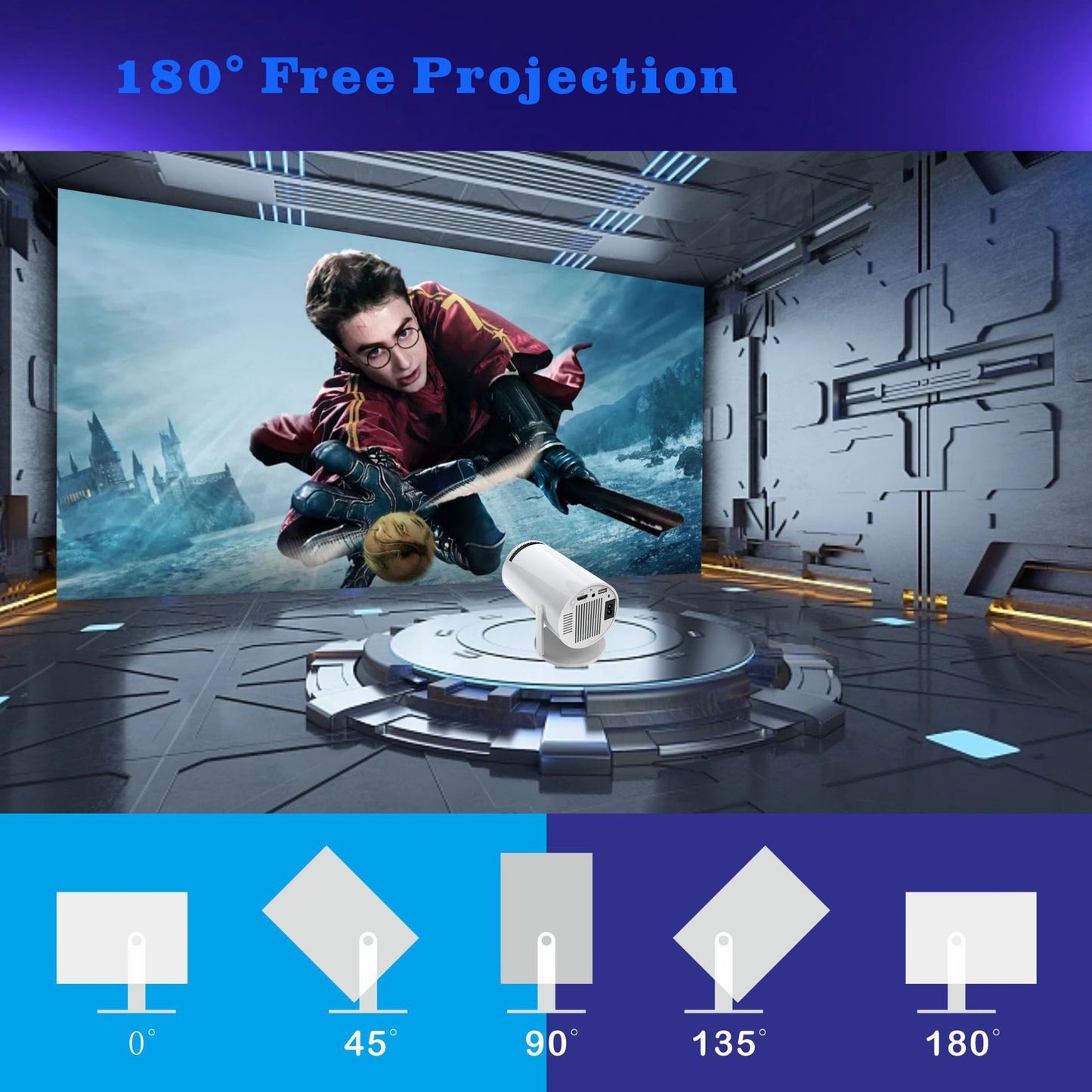 H713 Ultra High Definition 4K Projector Intelligent Home Office Conference Living Room - PYJ IT Solutions Online Shop