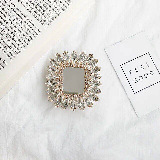 Luxury Shiny Square Mirror Mobile Phone Holder