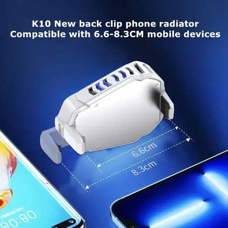 Universal ABS Mobile Phone Semiconductor Back-Clip Cool Fan