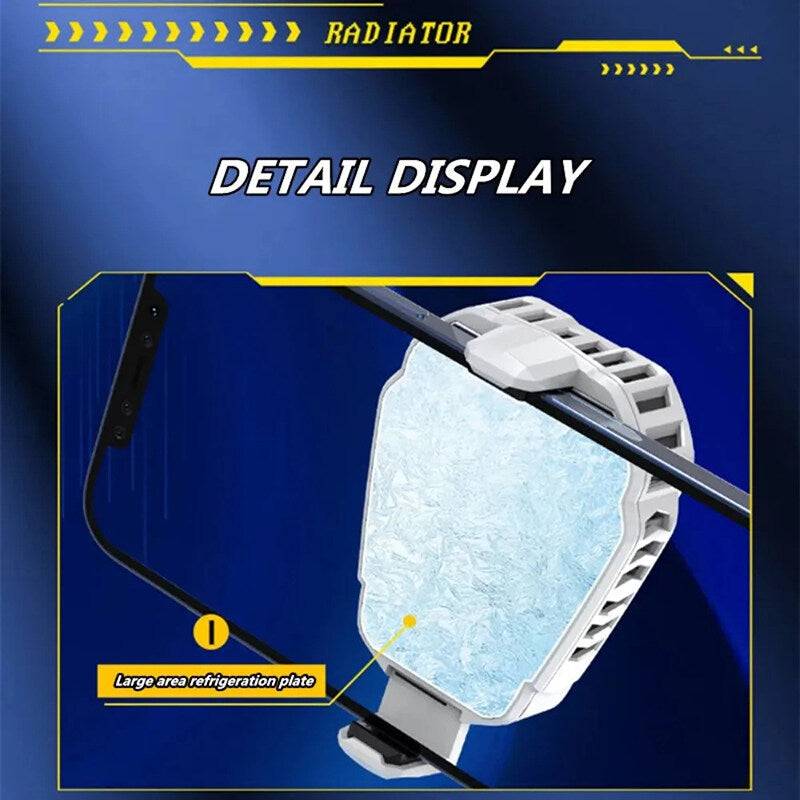 Universal ABS Mobile Phone Semiconductor Back-Clip Cool Fan