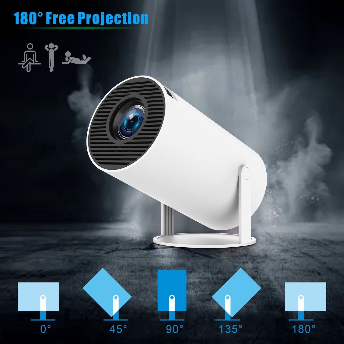 HY300 Pro Projector Home Theater Entertainment Portable Small Projector - PYJ IT Solutions Online Shop