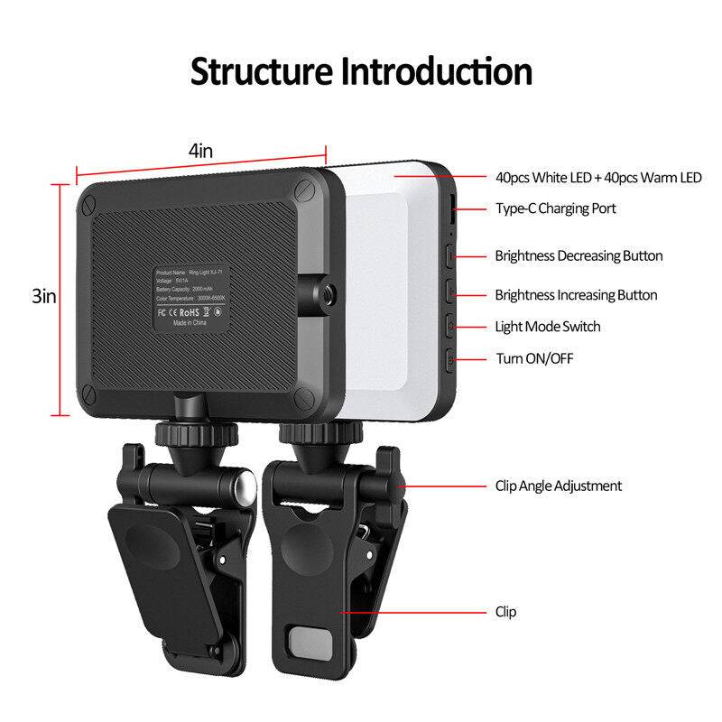LED Fill Light Portable Mini Selfie Light