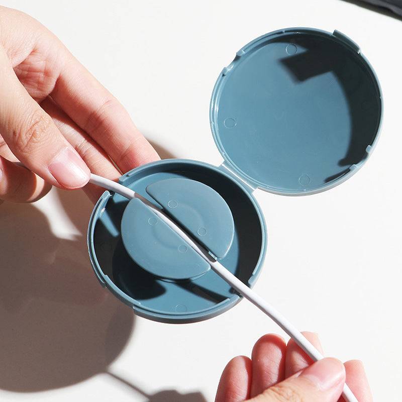 Data Cable Storage Box Portable Travel Office Wiring Harness Storage Box Wire Winder Portable Charging Cable Storage - PYJ IT Solutions Online Shop