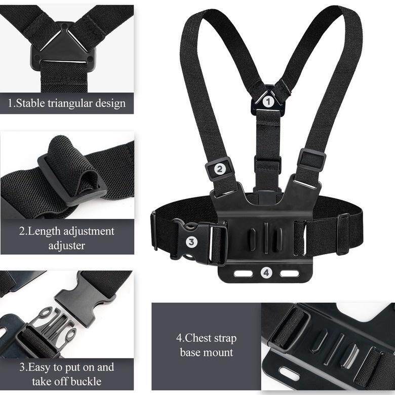 Mobile Phone Chest Strap Mounting Holder First-angle Video Bracket