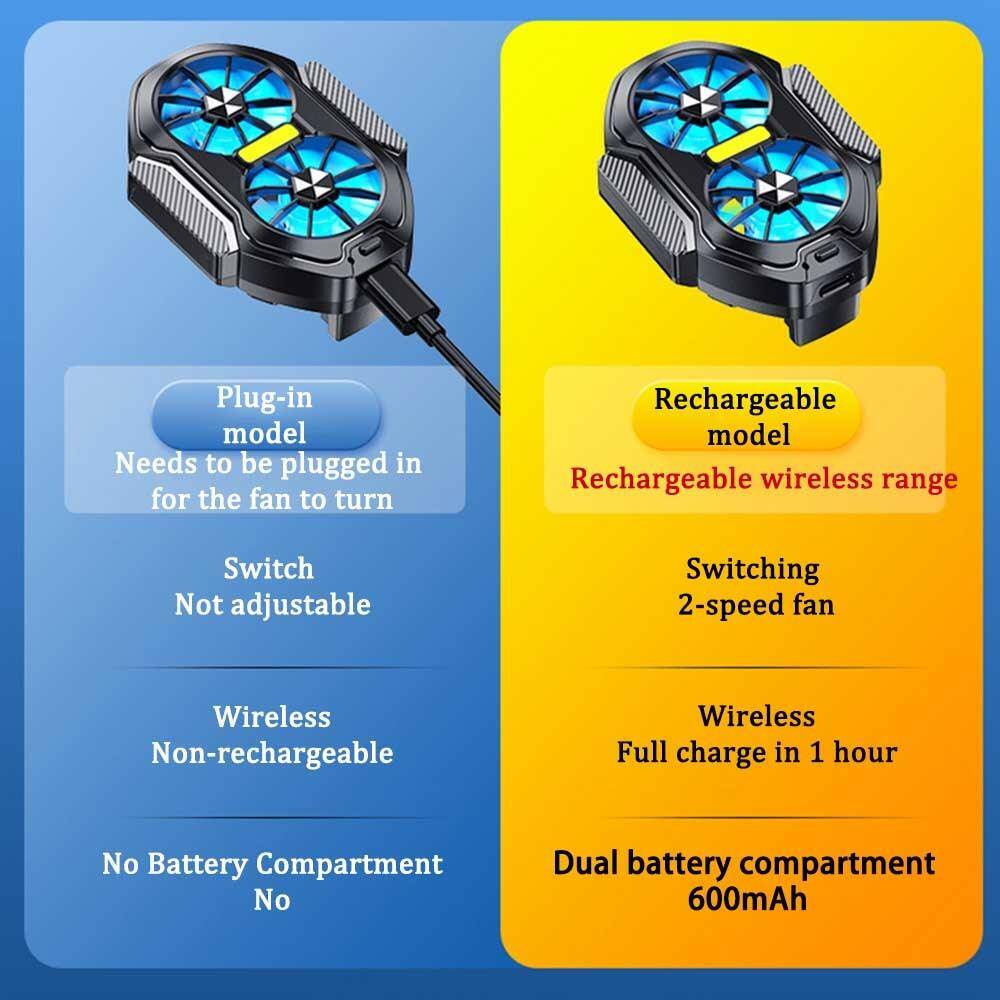 Universal Mobile Phone Rechargeability Radiator Cooler Fan