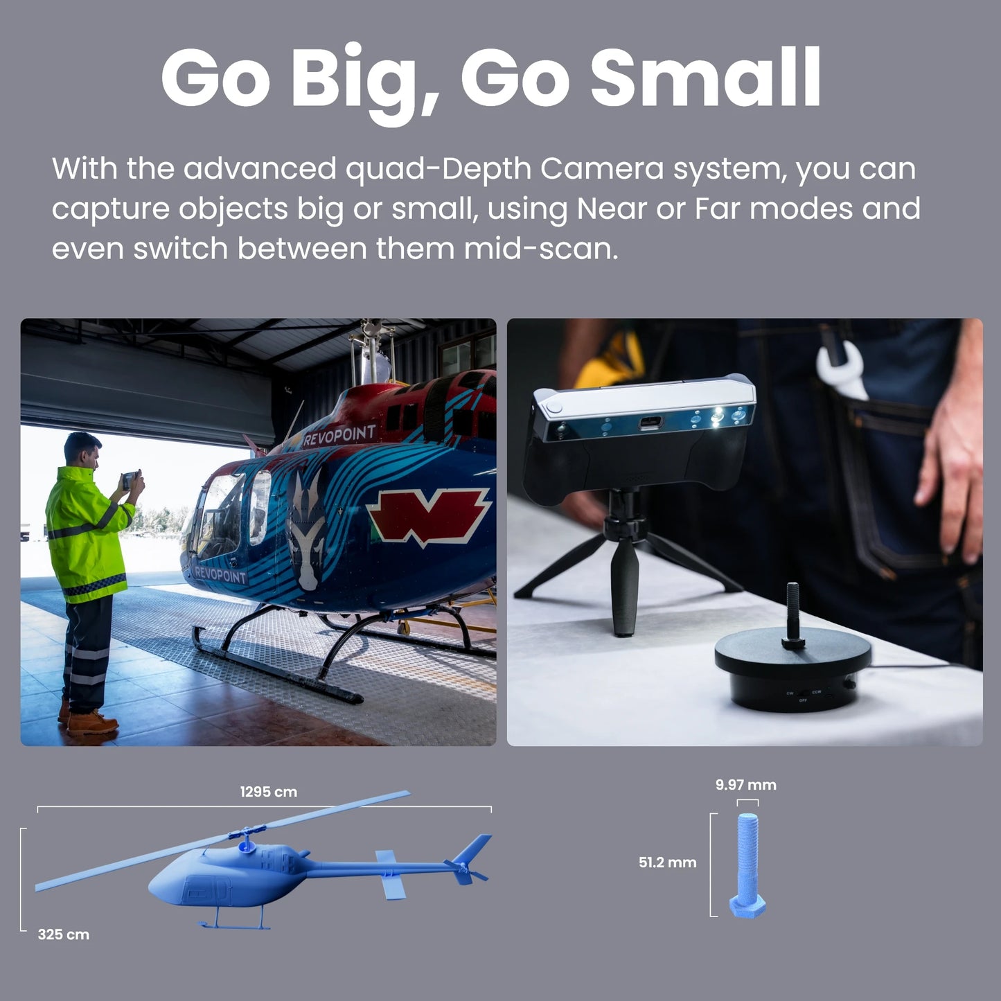 Revopoint MIRACO Pro 3D Scanner for 3D Printing Handheld, Up to 0.02mm Precision, for Small to Large Objects, 3d Scanner Camera - PYJ IT Solutions Online Shop