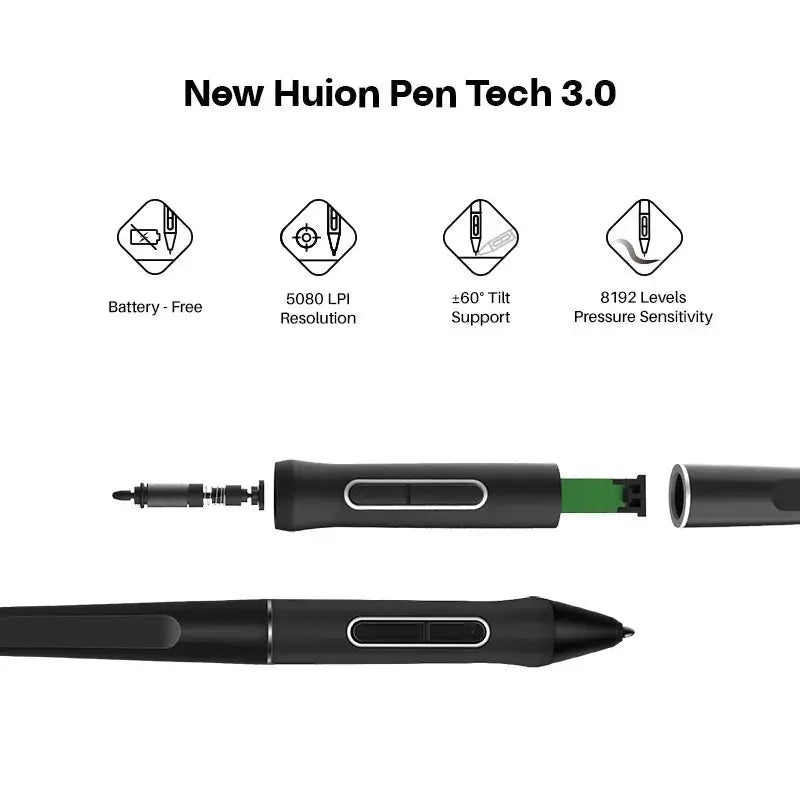HUION Kamvas 16 2021 Graphics Tablets Monitor with Screen 15.6 Inch Drawing Display Digital Tablet for Android Device PC Win Mac - PYJ IT Solutions Online Shop