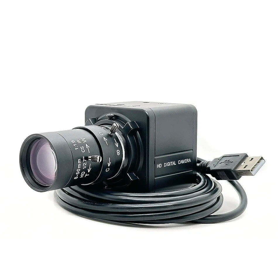 8MP 4K USB Webcam IMX415 With 5-50mm Varifocal CS Lens 2K 4MP F5253 Box Industrial Usb Camera OTG UVC Compatible Plug And Play - PYJ IT Solutions Online Shop
