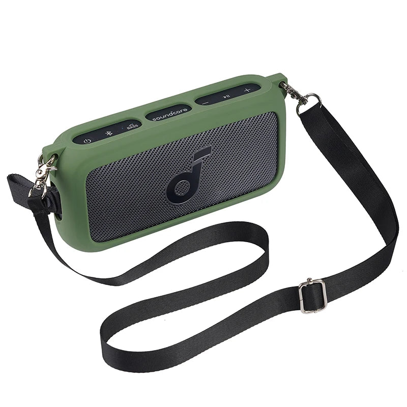 Newest Soft Silicone Outdoor Travel Case Cover With Shoulder Strap for Anker Soundcore Motion 300 Wireless Bluetooth Speaker - PYJ IT Solutions Online Shop