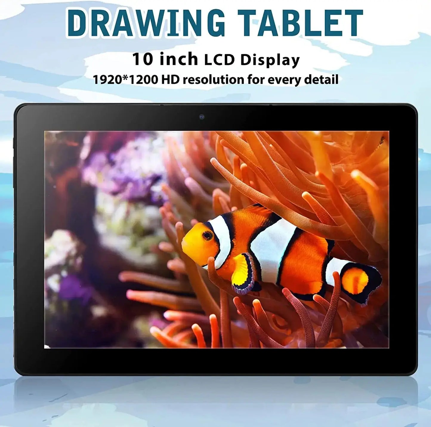 Frunsi Standalone Drawing Tablet Pad with Screen No Computer PC Needed Android 13 10 Inch IPS HD Monitor Display WIFI for Artist - PYJ IT Solutions Online Shop