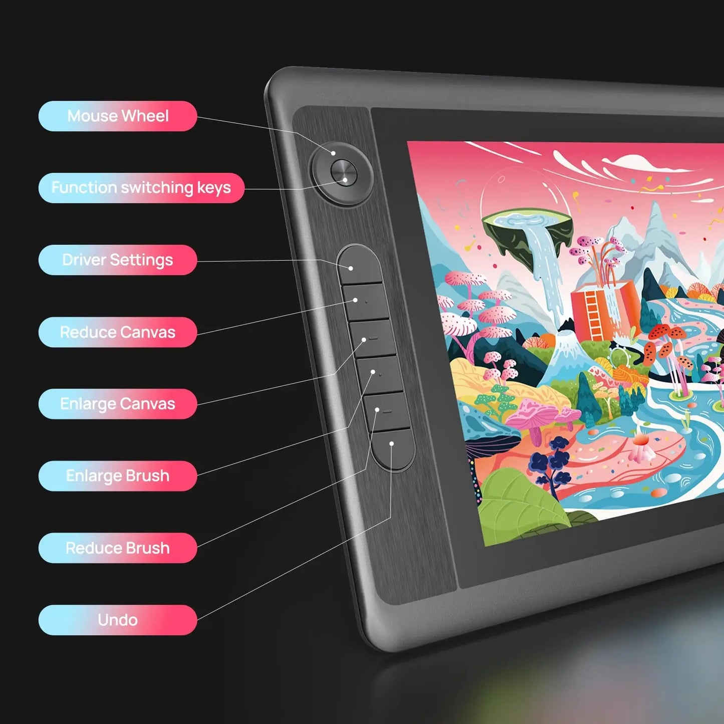 Parblo Coast12 Pro Gen2 Drawing Tablet, Graphic Monitor with 8192 Levels Pressure Tilt Support for Design and Drawing - PYJ IT Solutions Online Shop