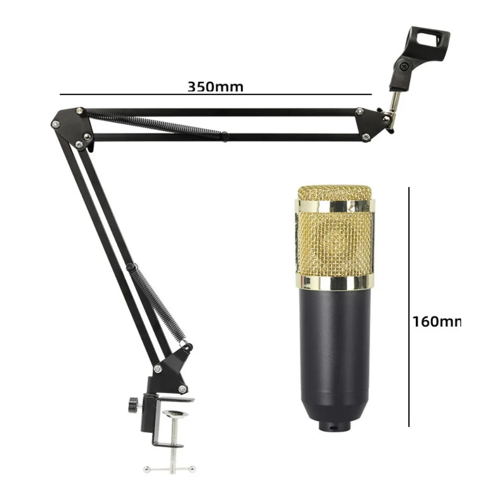 Professional BM800 Condenser Microphone Kit V8Sound Card Set Audio Mixer Live Podcast Equipment Bundle Streaming AudioSmartphone - PYJ IT Solutions Online Shop