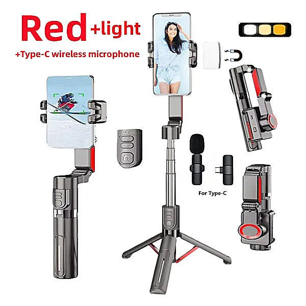 FANGTUOSI AI face tracking Tripod for Smartphone Stabilizer 360 Auto Rotation Follow Gimbal with Remote Selfie tripod For Vlog - PYJ IT Solutions Online Shop