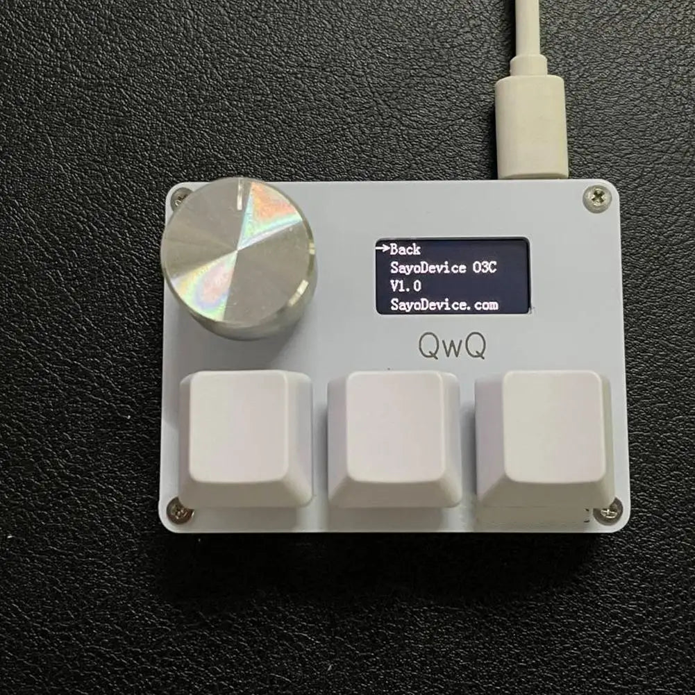 SayoDevice OSU O3C Rapid Trigger Hall Switches Keyboard 3 Key With Knob Wooting Magnetic Red Switches Keyboard With Screen - PYJ IT Solutions Online Shop