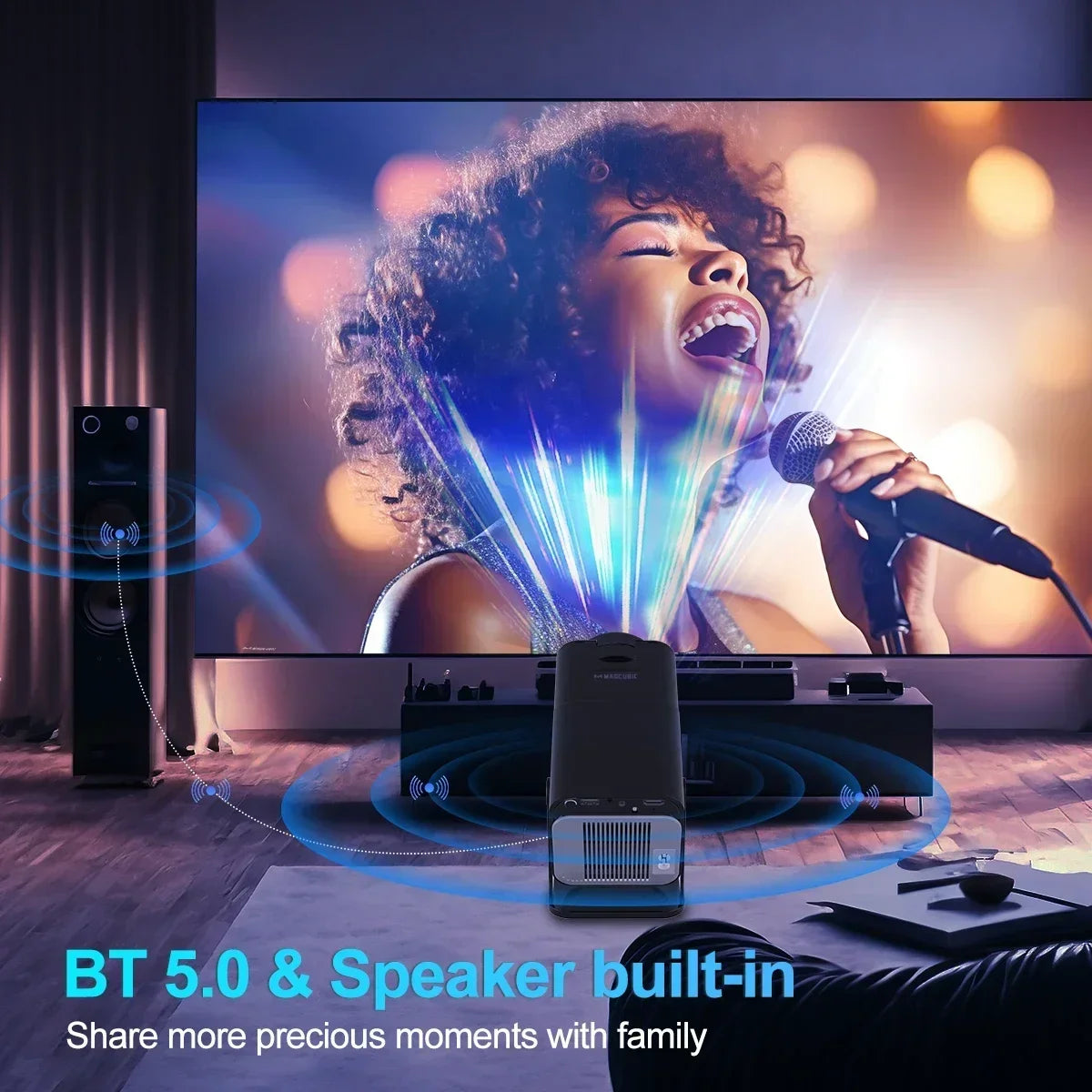 Magcubic 4K Android 11 Projector Native 1080P 390ANSI HY320 Dual Wifi6 BT5.0 1920*1080P Cinema portable Projetor upgrated HY300 - PYJ IT Solutions Online Shop
