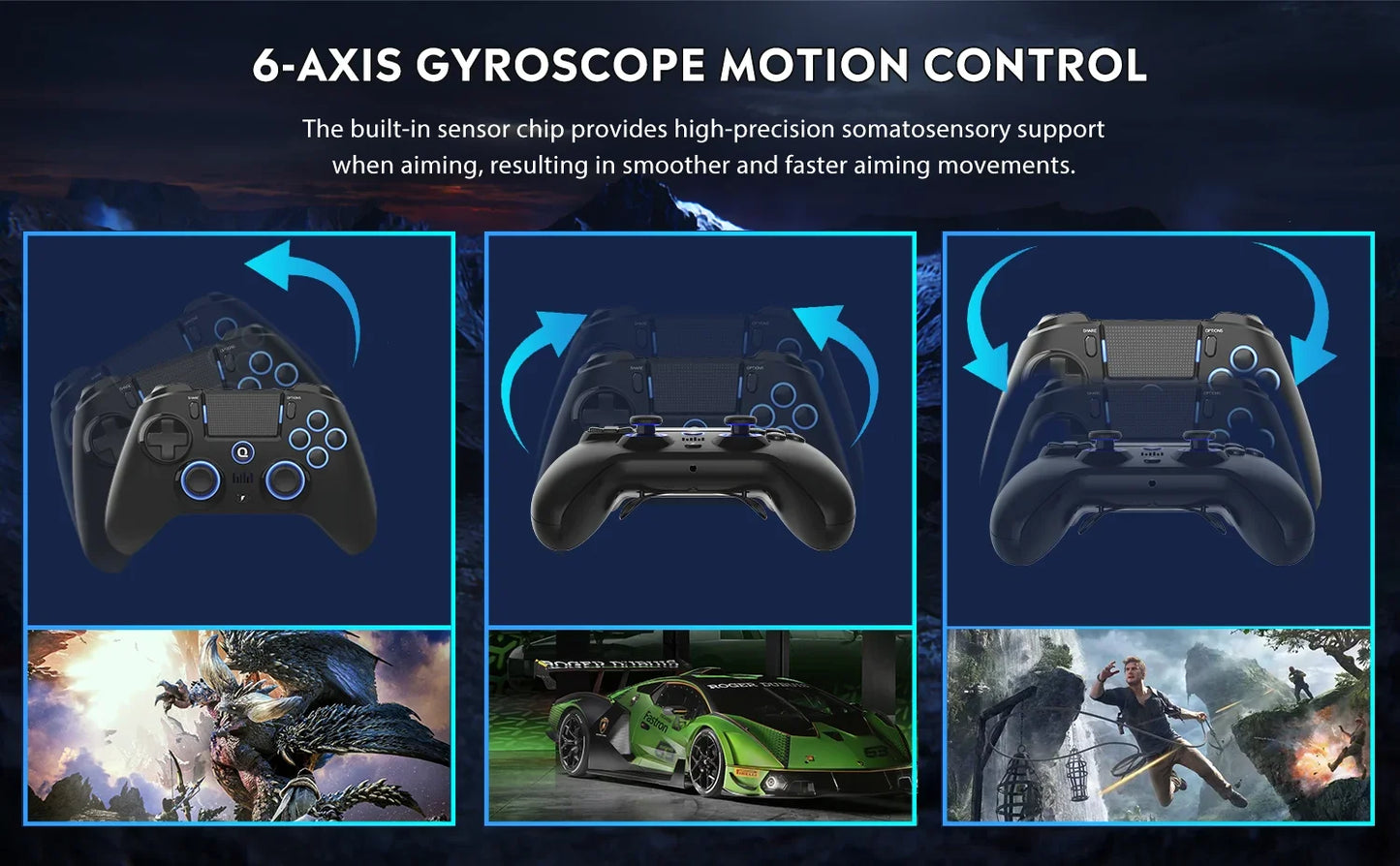 QRD Spark N5 Bluetooth Gamepad Controller Symmetrical Rocker Ergonomic PS4 IOS Android Long Battery Life Gaming Accessories gift - PYJ IT Solutions Online Shop