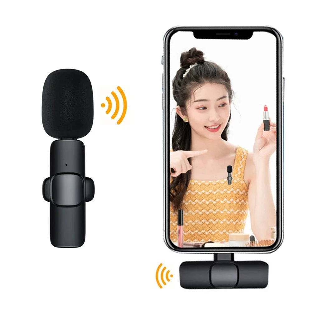 New Wireless Lavalier Microphone Professional Lapel Noise Reduction Wireless Lavalier Microphones For Video Recording Interview - PYJ IT Solutions Online Shop