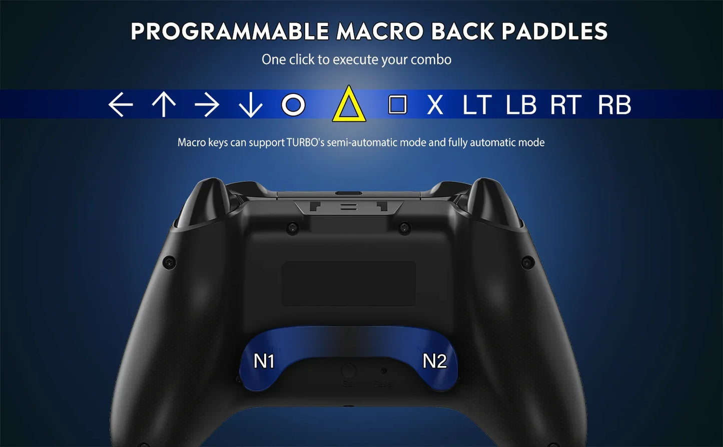 QRD Spark N5 Bluetooth Gamepad Controller Symmetrical Rocker Ergonomic PS4 IOS Android Long Battery Life Gaming Accessories gift - PYJ IT Solutions Online Shop
