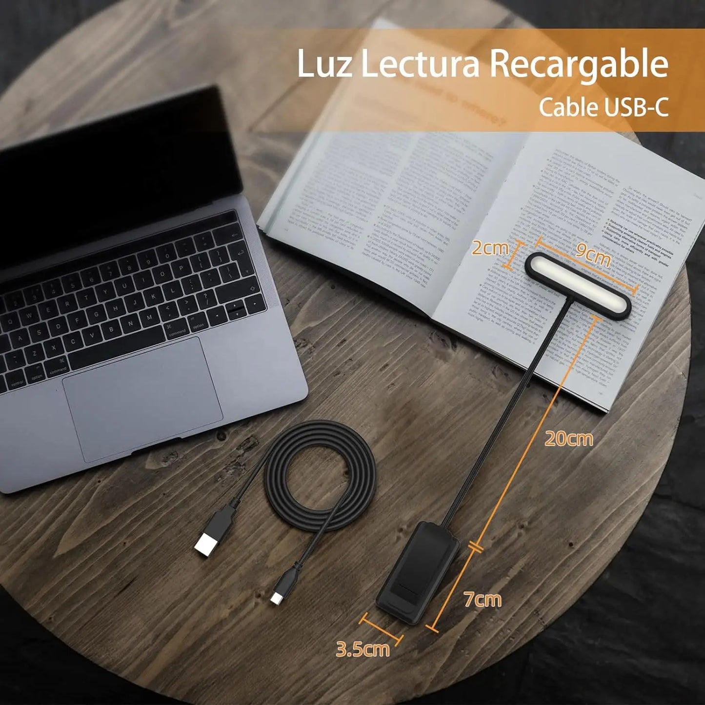 14Leds Book Light USB Rechargeable Reading Light Warm Cool White Daylight Portable Flexible Easy Clip Night Reading Lamp - PYJ IT Solutions Online Shop