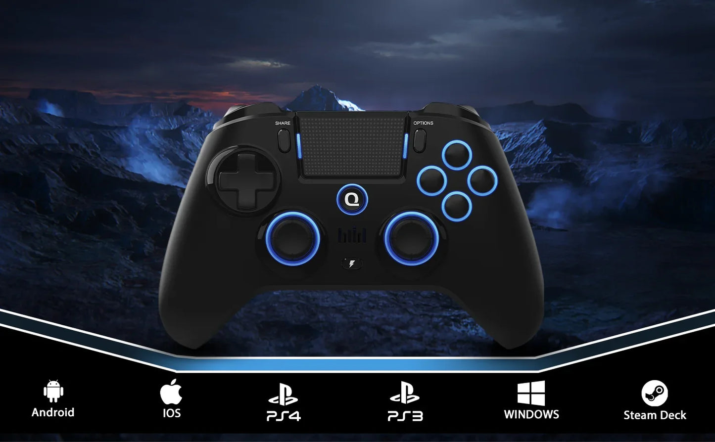 QRD Spark N5 Bluetooth Gamepad Controller Symmetrical Rocker Ergonomic PS4 IOS Android Long Battery Life Gaming Accessories gift - PYJ IT Solutions Online Shop