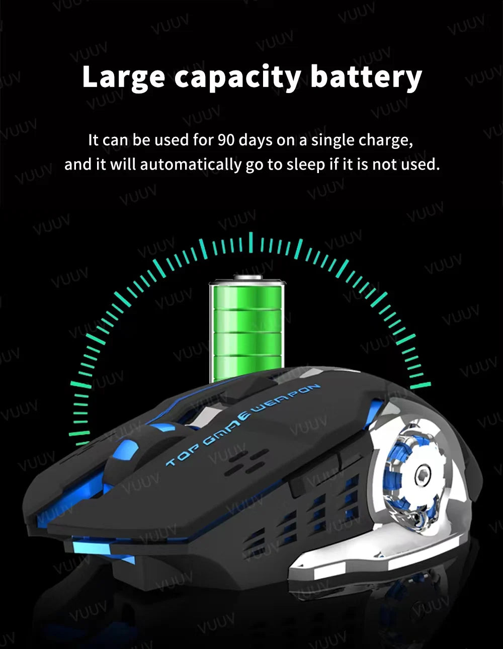 AIEACH Bluetooth Mouse Gaming Computer Rechargeable Wireless Mouse USB Mechanical E-Sports Backlight PC Gamer Mouse For Computer - PYJ IT Solutions Online Shop