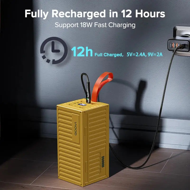 QOOVI 60000mAh Power Bank 22.5W PD QC 3.0 Charger Powerbank Large Battery Capacity Power Station Fast Charging For iPhone Xiaomi - PYJ IT Solutions Online Shop