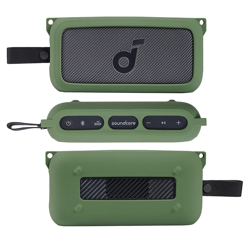 Newest Soft Silicone Outdoor Travel Case Cover With Shoulder Strap for Anker Soundcore Motion 300 Wireless Bluetooth Speaker - PYJ IT Solutions Online Shop