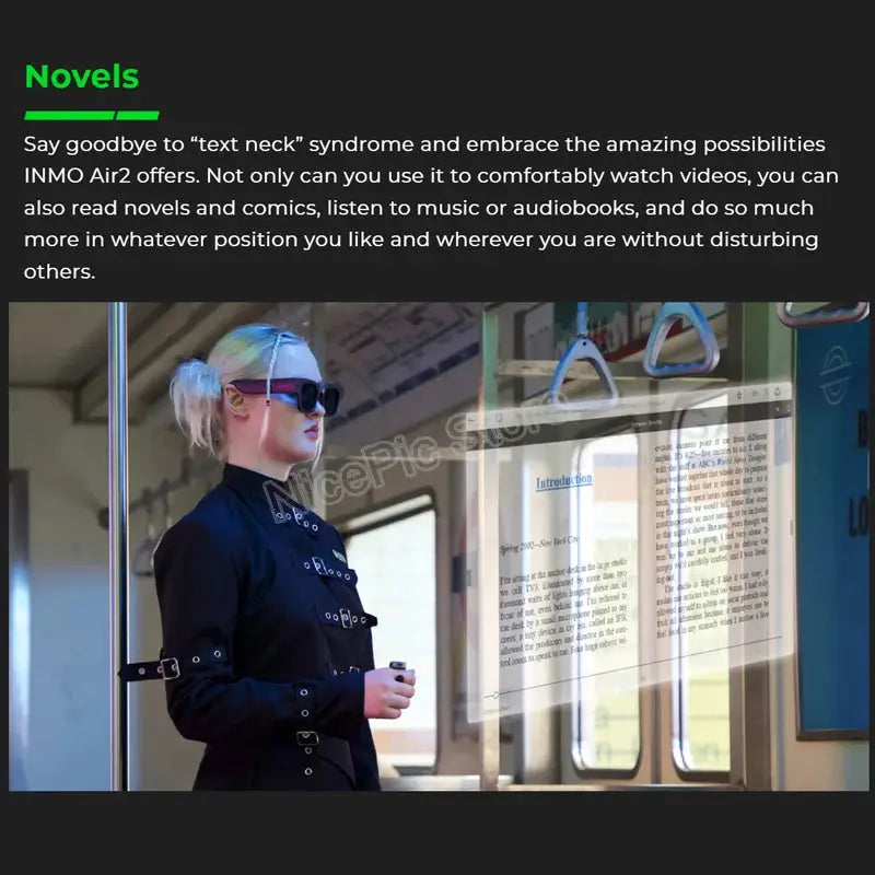 INMO Air 2 Wireless Portable AR Glasses Full Color Display Smart Translation Glasses with Translation&AIGC for Office Speech - PYJ IT Solutions Online Shop