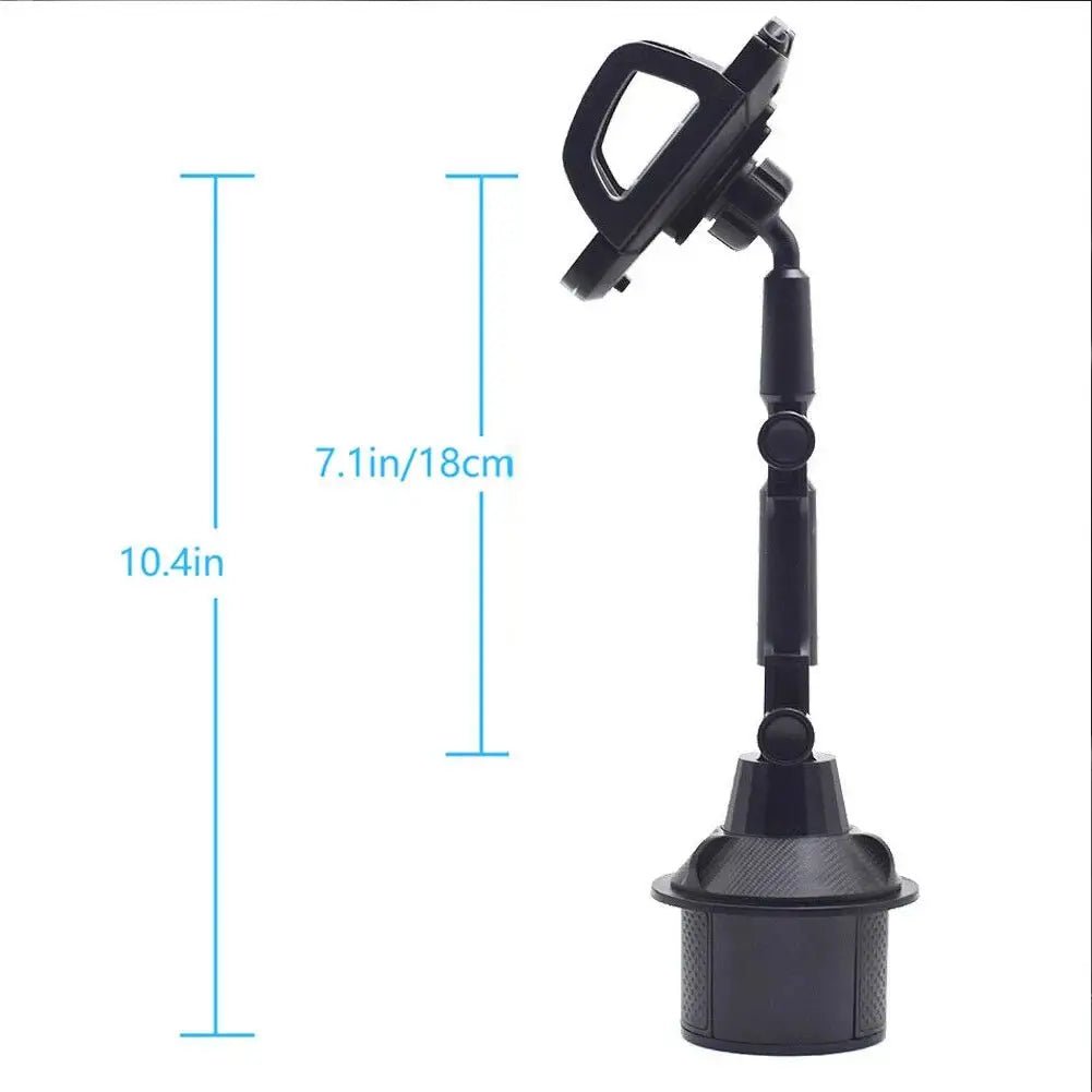 Car Cup Holder Phone Mount With Expandable Base Rotatable Height Adjustable Phone Clamp SUV Truck Automobile Accessories - PYJ IT Solutions Online Shop