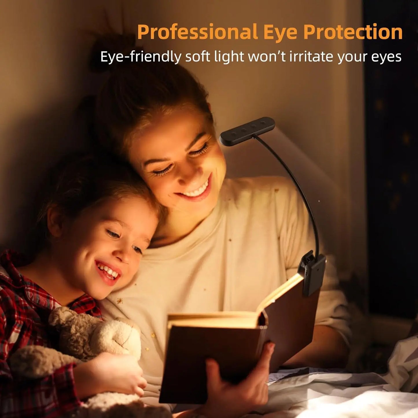 14Leds Book Light USB Rechargeable Reading Light Warm Cool White Daylight Portable Flexible Easy Clip Night Reading Lamp - PYJ IT Solutions Online Shop