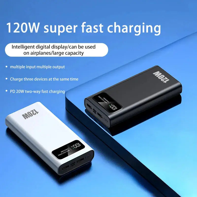 Xiaomi 200000mAh 120W Power Bank Super Fast Charging Battery High Capacity Digital Display Power Bank For iPhone Samsung Huawei - PYJ IT Solutions Online Shop