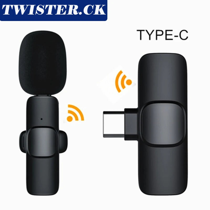 New Wireless Lavalier Microphone Professional Lapel Noise Reduction Wireless Lavalier Microphones For Video Recording Interview - PYJ IT Solutions Online Shop
