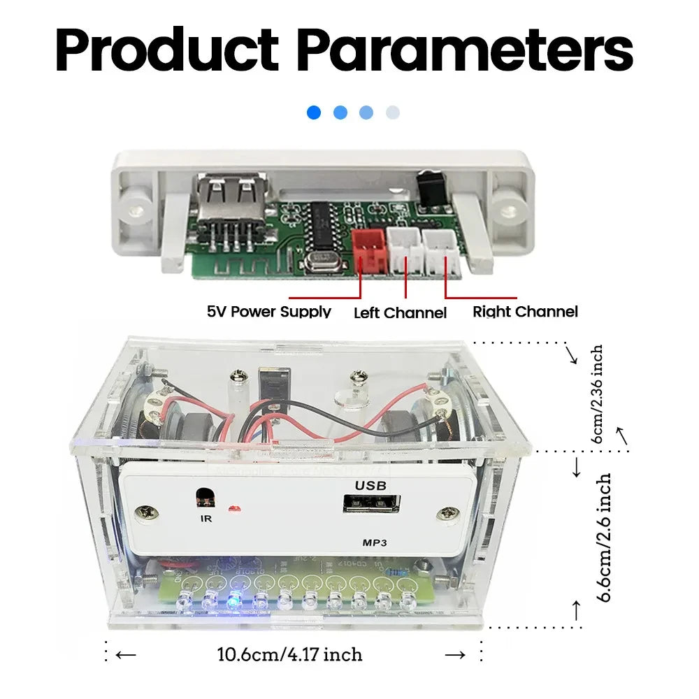 Electronics DIY Soldering Project Practice Solder Assembly DIY Electronic Kit Component DIY Bluetooth Speaker Kit 2*3W Speakers - PYJ IT Solutions Online Shop