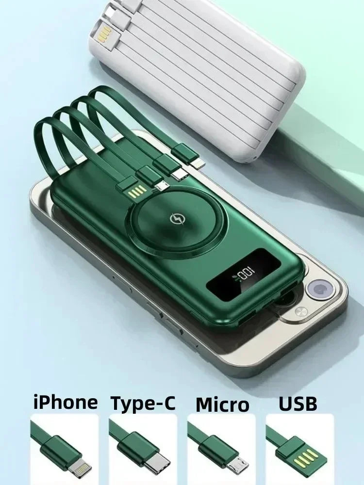 New 200000 mAh charging treasure mobile power portable four-in-one mobile power supply with its own line - PYJ IT Solutions Online Shop