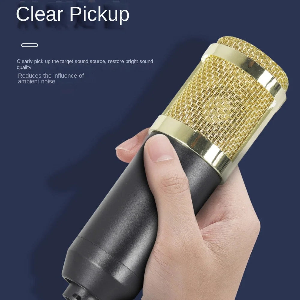 Professional BM800 Condenser Microphone Kit V8Sound Card Set Audio Mixer Live Podcast Equipment Bundle Streaming AudioSmartphone - PYJ IT Solutions Online Shop
