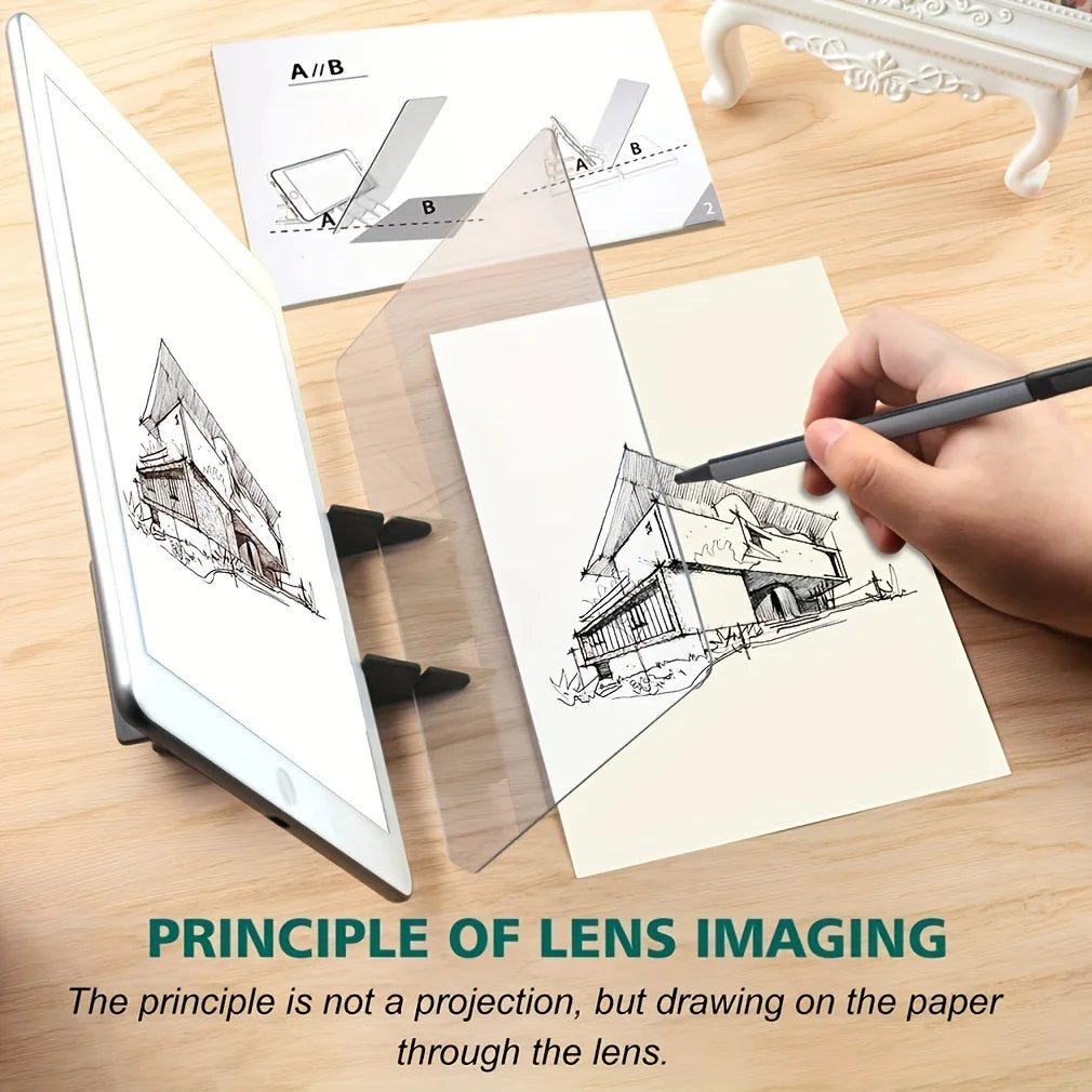 6.5-inches Optical Clear Image Drawing Board, Portable Projector Painting Tracing Board Sketching Tool For Beginners, Artists - PYJ IT Solutions Online Shop