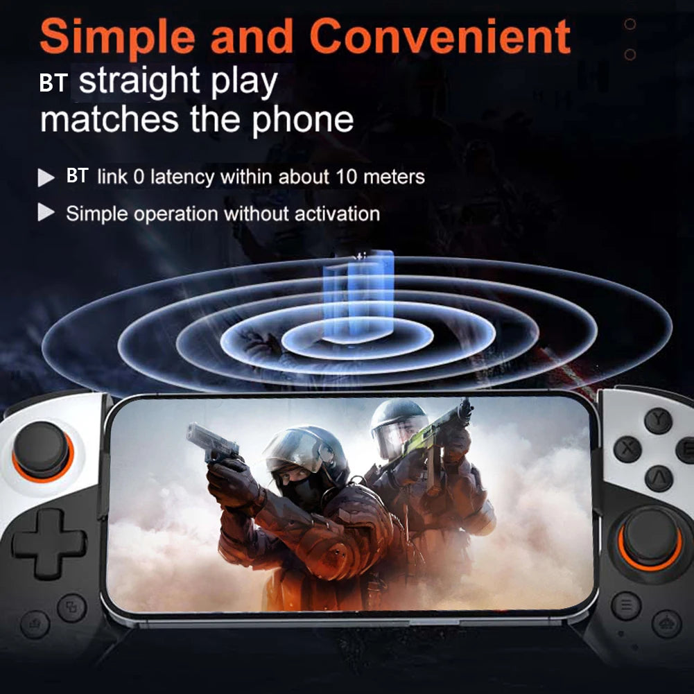 Cell Phone Gamepad Bluetooth-Compatible5.3 Macro Function Phone Game Controller for iPhone 15/14/13/iPad/iOS/Tablet/PC/Switch - PYJ IT Solutions Online Shop
