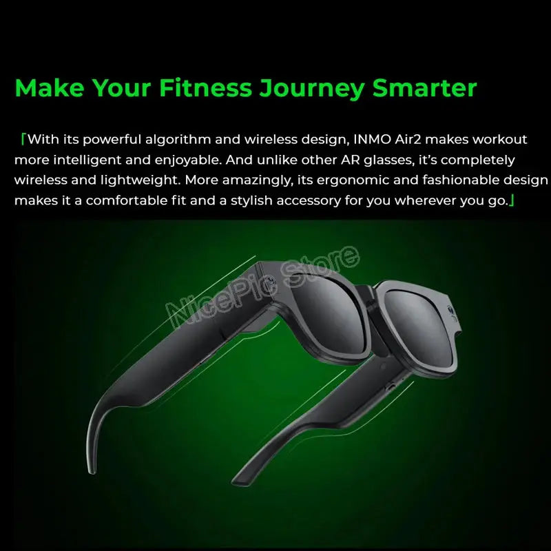 INMO Air 2 Wireless Portable AR Glasses Full Color Display Smart Translation Glasses with Translation&AIGC for Office Speech - PYJ IT Solutions Online Shop