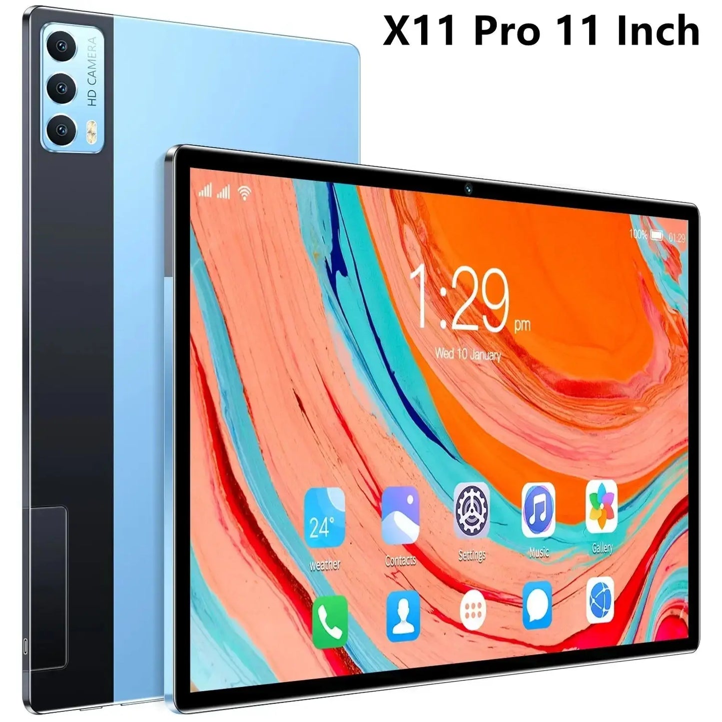 2024 Tablet Android 12 Brand New 11 inch 16GB RAM 1TB ROM 24MP+48MP 8000mAh 10Core Dual 5G LTE Phone Call Bluetooth WiFi Tablet - PYJ IT Solutions Online Shop