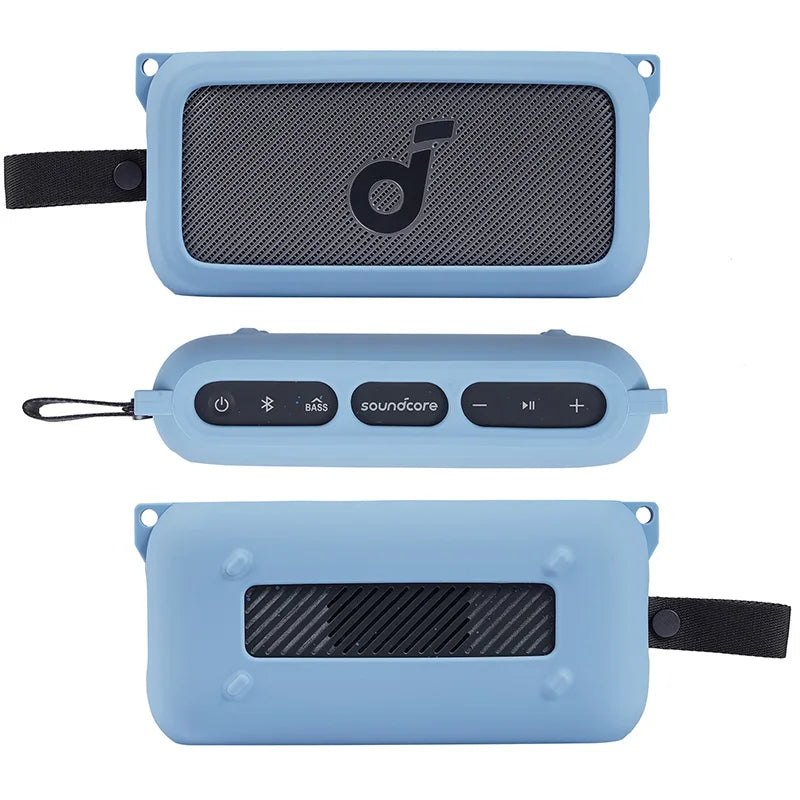 Newest Soft Silicone Outdoor Travel Case Cover With Shoulder Strap for Anker Soundcore Motion 300 Wireless Bluetooth Speaker - PYJ IT Solutions Online Shop