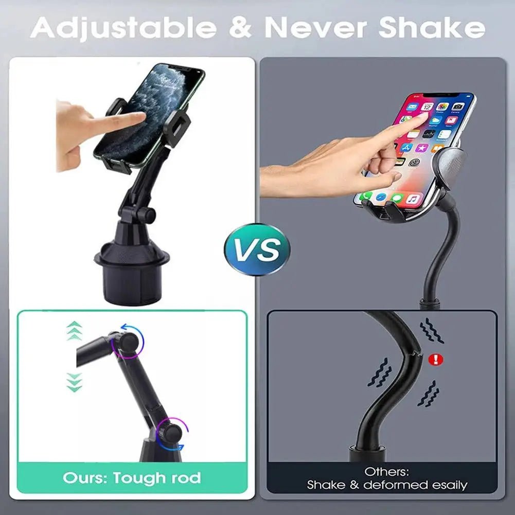 Car Cup Holder Phone Mount With Expandable Base Rotatable Height Adjustable Phone Clamp SUV Truck Automobile Accessories - PYJ IT Solutions Online Shop