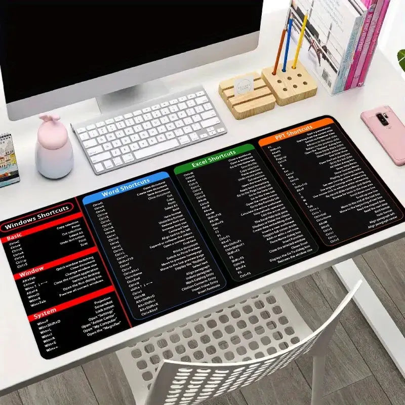 Excel Shortcuts Gaming Mouse Pad - Perfect for Office Workers & Students - PYJ IT Solutions Online Shop