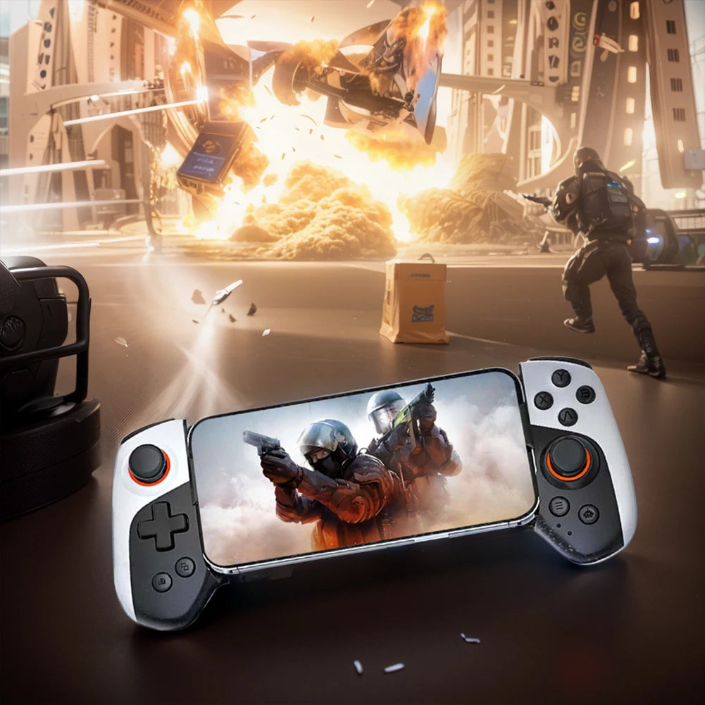 Cell Phone Gamepad Bluetooth-Compatible5.3 Macro Function Phone Game Controller for iPhone 15/14/13/iPad/iOS/Tablet/PC/Switch - PYJ IT Solutions Online Shop