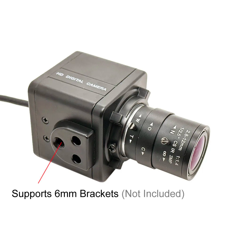8MP 4K USB Webcam IMX415 With 5-50mm Varifocal CS Lens 2K 4MP F5253 Box Industrial Usb Camera OTG UVC Compatible Plug And Play - PYJ IT Solutions Online Shop