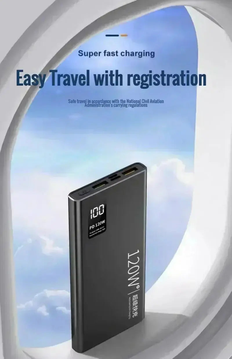 Xiaomi Hot 120W High Capacity Wireless Power Bank 50000mAh Fast Charging Powerbank Portable Battery Charger For iPhone Samsung Huawei - PYJ IT Solutions Online Shop