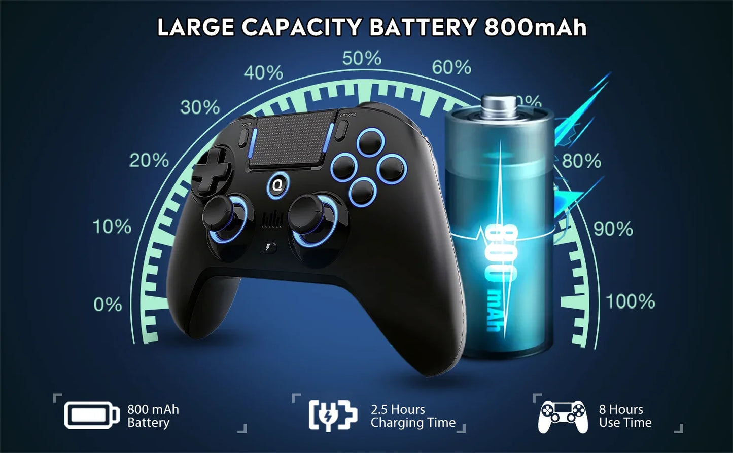 QRD Spark N5 Bluetooth Gamepad Controller Symmetrical Rocker Ergonomic PS4 IOS Android Long Battery Life Gaming Accessories gift - PYJ IT Solutions Online Shop