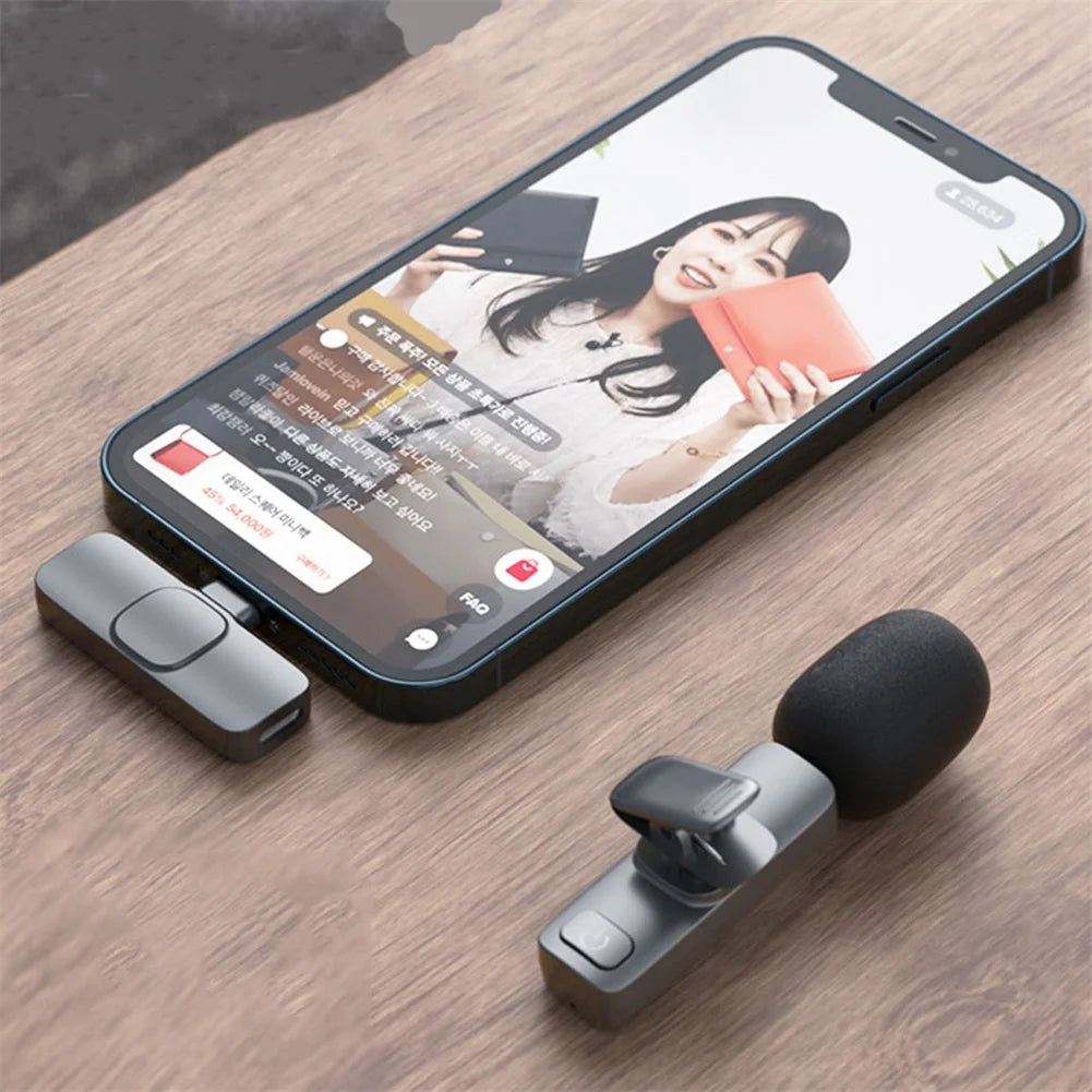 New Wireless Lavalier Microphone Professional Lapel Noise Reduction Wireless Lavalier Microphones For Video Recording Interview - PYJ IT Solutions Online Shop