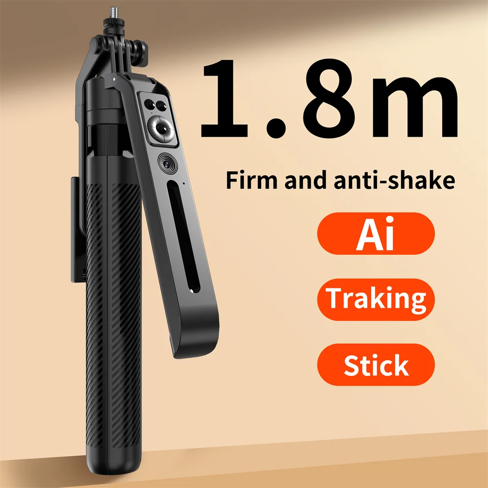 COOL DIER 2025 NEW Gimbal Stabilizer Wireless Selfie Stick Foldable Tripod Holder With Bluetooth Shutter Monopod For IOS Android