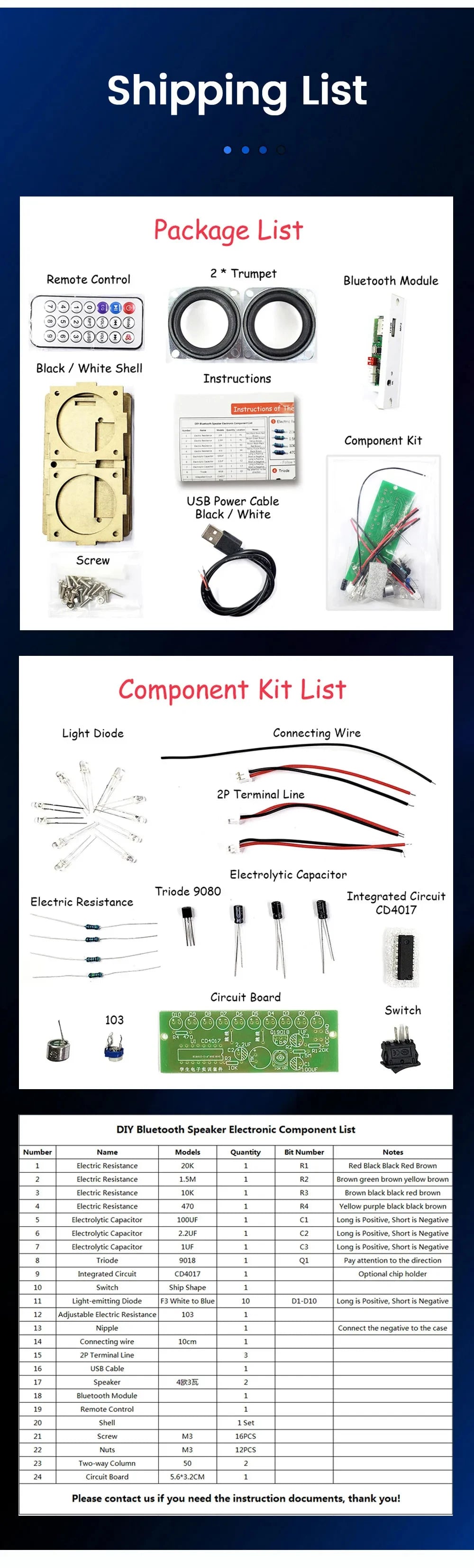 Electronics DIY Soldering Project Practice Solder Assembly DIY Electronic Kit Component DIY Bluetooth Speaker Kit 2*3W Speakers - PYJ IT Solutions Online Shop
