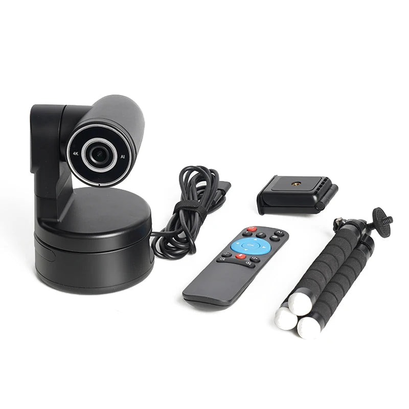 MINI 4K PTZ Webcam AI Tracking Gesture Recognition Control Built-in Mic USB Video Camera for Laptop Live Streaming - PYJ IT Solutions Online Shop